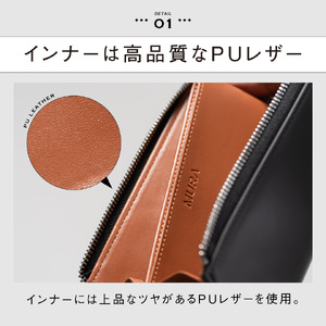 長財布 メンズ カーボンネイビー MURA｜長財布