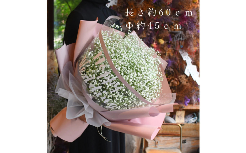 【母の日】サプライズ超BIGサイズ かすみ草ブーケ《遅れてごめんね》＜出荷開始：5/18までのお届け 当店おまかせ＞母の日カード付き【 母の日 ギフト かすみ草 花 贈り物 大阪府 門真市 】