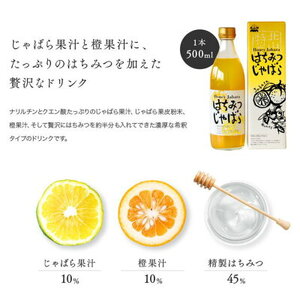 はちみつじゃばら 500ml×2本  邪払 ジャバラ じゃばら じゃばらジュース 北山村／紀伊国屋文左衛門本舗_V7157