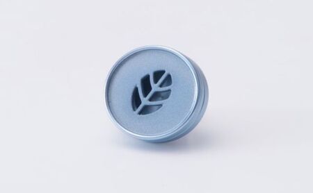 ～香りを纏う～ 　ALMA Aroma Pins-motif- 雑貨 ファッション アクセサリー ピンバッチ アロマオイル 持ち運び おしゃれ ジャケット お守り クローバー  blue/leaf