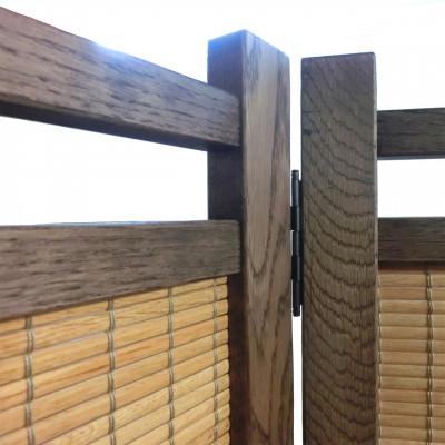 ふるさと納税 富田林市 土肥家具工芸の衝立 楢折畳み150タイプ ブラウンxナチュラル 楢無垢材のプレミアムパーテーション |  | 02