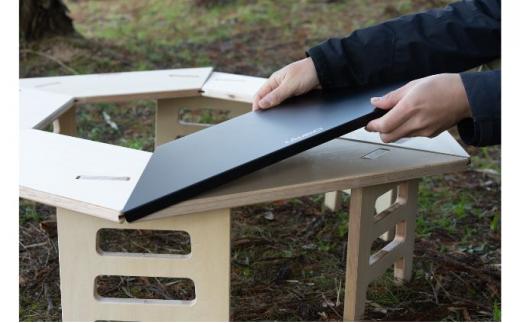 【CAMPACT】キャンプ ステンレスプレート（ブラック）(工芸品 キャンプ工芸品 キャンプギア キャンプ用品 キャンプ道具 アウトドア アウトドアキャンプ アウトドアギア)