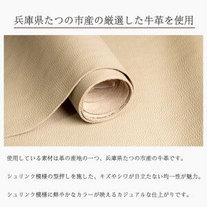 ふっくら可愛い 現金カードがたっぷり入るミニ財布 たつの市産牛革使用 [サンドベージュ]HEDGE【1679658】