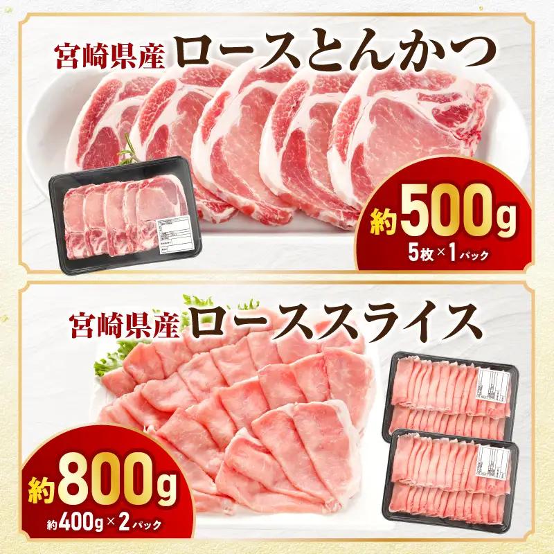 豚肉 しゃぶしゃぶ 豚肉[宮崎県産 ロース セット 4.2kg とんかつ等]