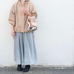 エコファーバッグカバー　バンビ柄ベージュM【cbm08】