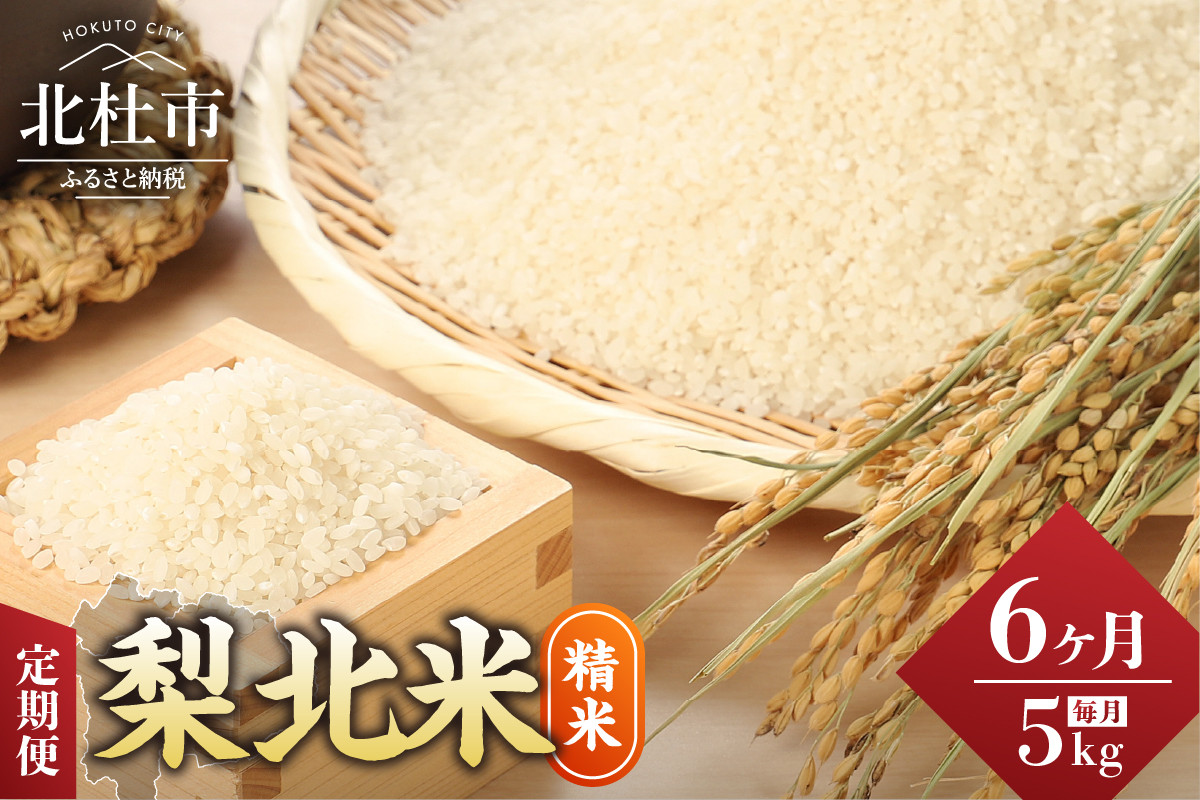 
            【令和7年度米】【6ヶ月定期便】JA梨北米（精米）5kg
          