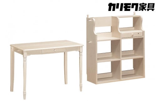 カリモク家具『学習デスク＆マルチシェルフ：カリーシル』SJ3100 QJ3607 [1054] 家具 国産 マルチシェルフ カリモク家具 730000円 子供部屋 収納 学習机 勉強部屋 キッズインテリア 収納 収納付きデスク 棚 多目的 木製ラック 木製棚
