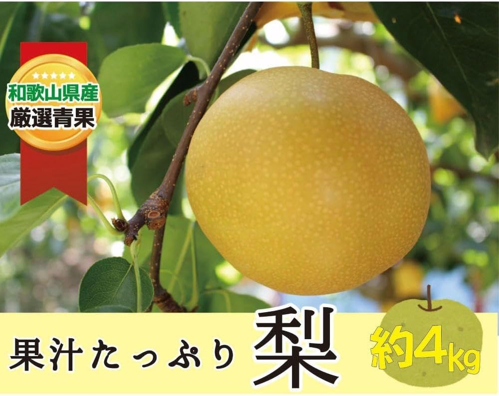 
                  果汁滴る絶品の梨(約４Kg）【2026年8月中旬～2026年9月上旬頃順次発送】
                