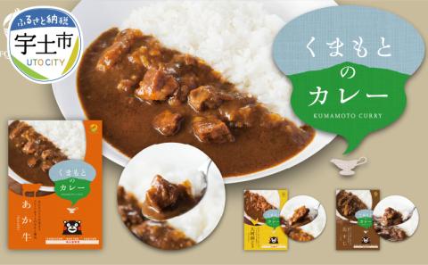 くまもとカレーセット（あか牛・馬すじ・大阿蘇どり） _U129-0002