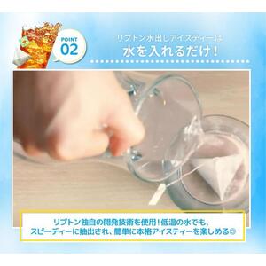 リプトン　水出しアイスティー　アールグレイ　ティーバッグ　10袋　飲料 お茶 紅茶 ティー アイスティー 水出し