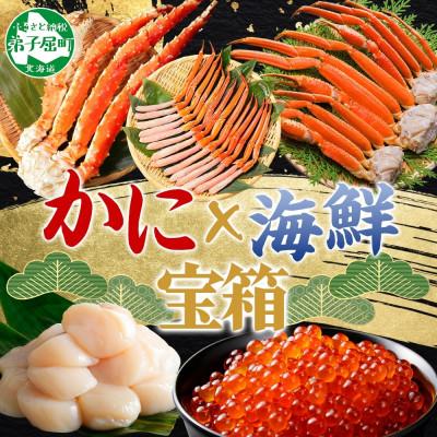 ふるさと納税 弟子屈町 海鮮宝箱 タラバガニ ズワイガニ 紅ズワイ ポーション ホタテ 玉冷 いくら 3290