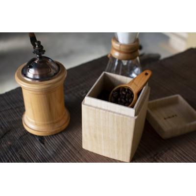 ふるさと納税 高岡市 COFFEE STOCKER(コーヒーストッカー) 200g用 総国産桐使用 2色セット |  | 02