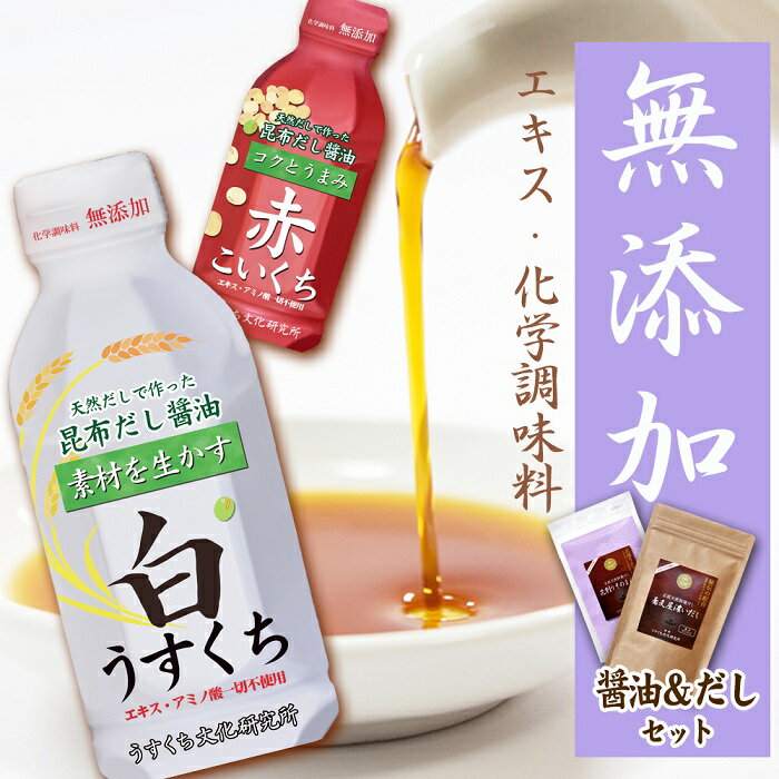 【ふるさと納税】H-176 【無添加】天然昆布だし醤油＆だしセット≪お楽しみ4品≫