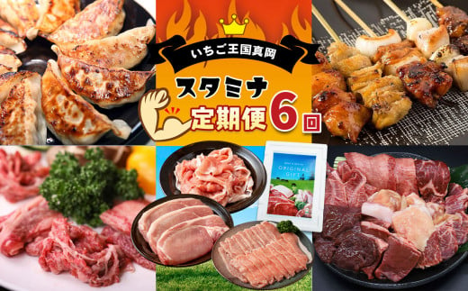 【定期便 6回】いちご王国真岡のスタミナ便 真岡市 栃木県 送料無料