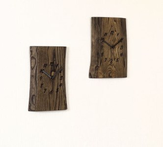 D36-07 一枚板時計（栗） JTK001-OGK