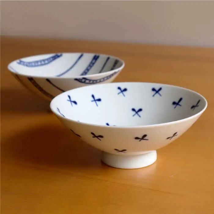 【白山陶器】やや大ぶりな浅めのお茶わん「平茶わん」 ペアセット 茶碗  食器 皿 【波佐見焼】[TA127] 波佐見焼