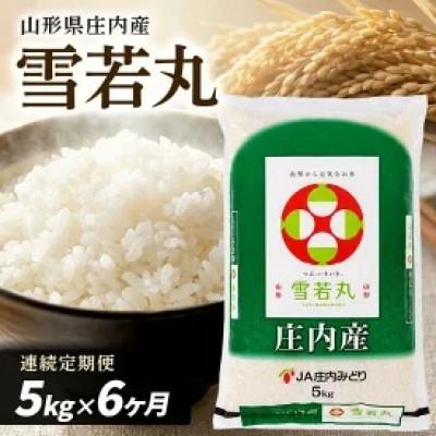 ふるさと納税 酒田市 【発送月固定定期便】【精米】雪若丸 5kg×1袋 白米 山形県庄内産 12月〜5月発送全6回