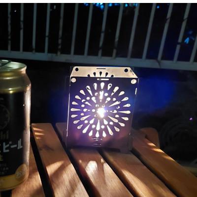 ふるさと納税 みよし市 花火モチーフのランタンシェード・キャンドルホルダー「hanabi」 |  | 03