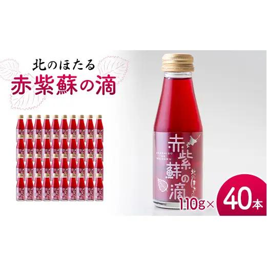 赤紫蘇の滴110g×40本 1回 赤紫蘇 紫蘇ジュース しそ しそドリンク 北海道産 健康ドリンク しそジュース 赤しそ クエン酸 健康 美容 健康飲料 無添加風味 北のほたる 沼田町 北海道 n-0212
