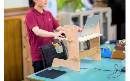 ＤＩＹを楽しみたい方向け 木製デスク WOOD STANDING DESK 【 ＤＩＹキット 】 【608】