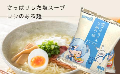 【新千歳空港限定：雪ミク】雪ミクちゃん＊ラーメン（味噌・塩各10食）20食セット