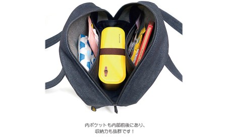 ミニボストンバッグ　バンナイズ デニム コンパクト お散歩 買い物 お出かけ ファッション カバン  ライトデニム