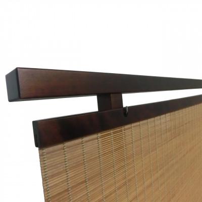 ふるさと納税 富田林市 土肥家具工芸の衝立木簾88タイプブラウンxライトブラウン 天然木無垢材のインテリア家具パーテーション |  | 02