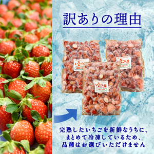 まるは食堂　マルハリゾート　いちごの丘の『 訳あり 』完熟冷凍いちご 1kg