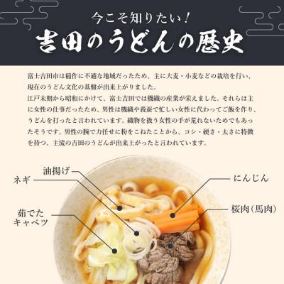 ふるさと納税 富士吉田市 うどんセット 吉田のうどん18食セット 富士吉田名物 生麺 3人前×6袋 特製だしつゆ付き饂飩 太麺 |  | 01