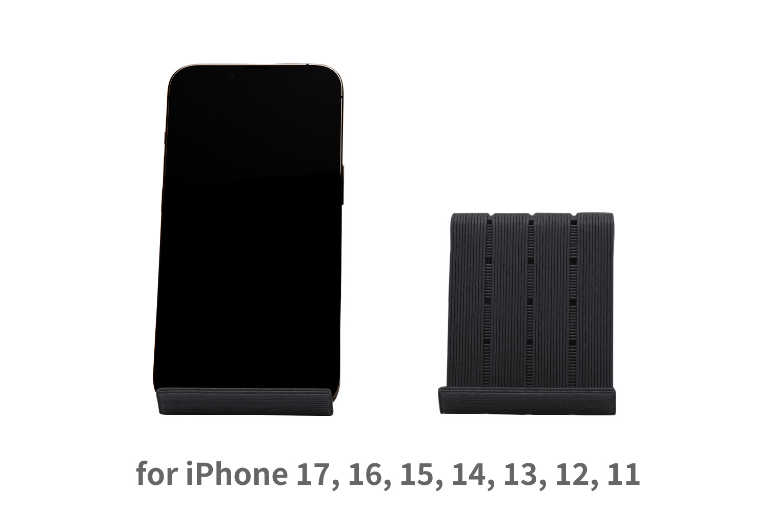 和紙のスマホスタンド iPhone 16 Pro 対応 スマホスタンド ブラック 岩手県奥州市産 バンドシー Bandc for iPhone 16, 15, 14, 13, 12, 11, XS, 