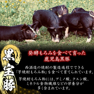 No.1239 高級かごしま黒豚！「黒宝豚」食べ比べセット(豚バラ/ロース/肩ロース:各300g) 国産 九州産 鹿児島県産 しゃぶしゃぶ 冷凍 黒豚 豚肉 お肉 豚バラ ロース 肩ロース 贈答 プレ
