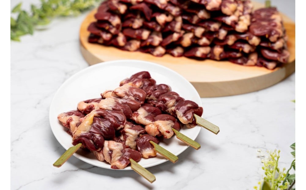 堺発!老舗の焼鳥工場が仕込んだハート串50本 計2kg