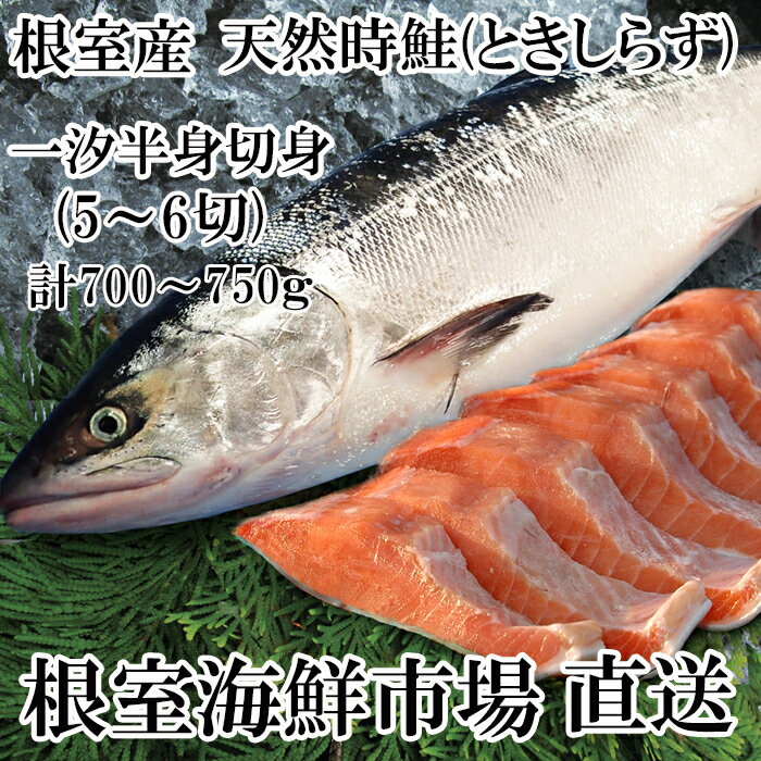 【ふるさと納税】[北海道根室産]無添加天然時鮭(トキシラズ)半身分切身(5～6切) A-14271