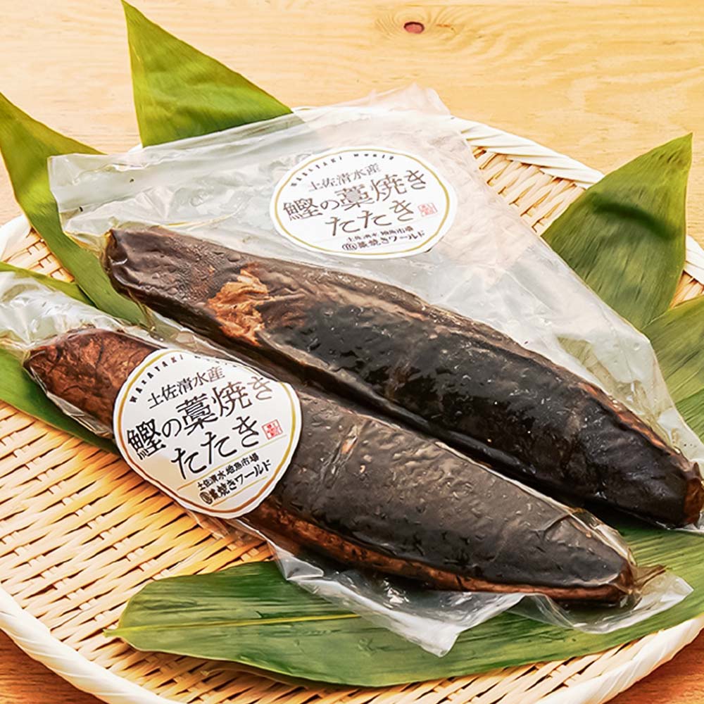 藁焼きかつおのたたき ４節（合計約1kg～1.2kg）カツオのたたき 鰹 刺身 高知 海産 冷凍【R01418】
