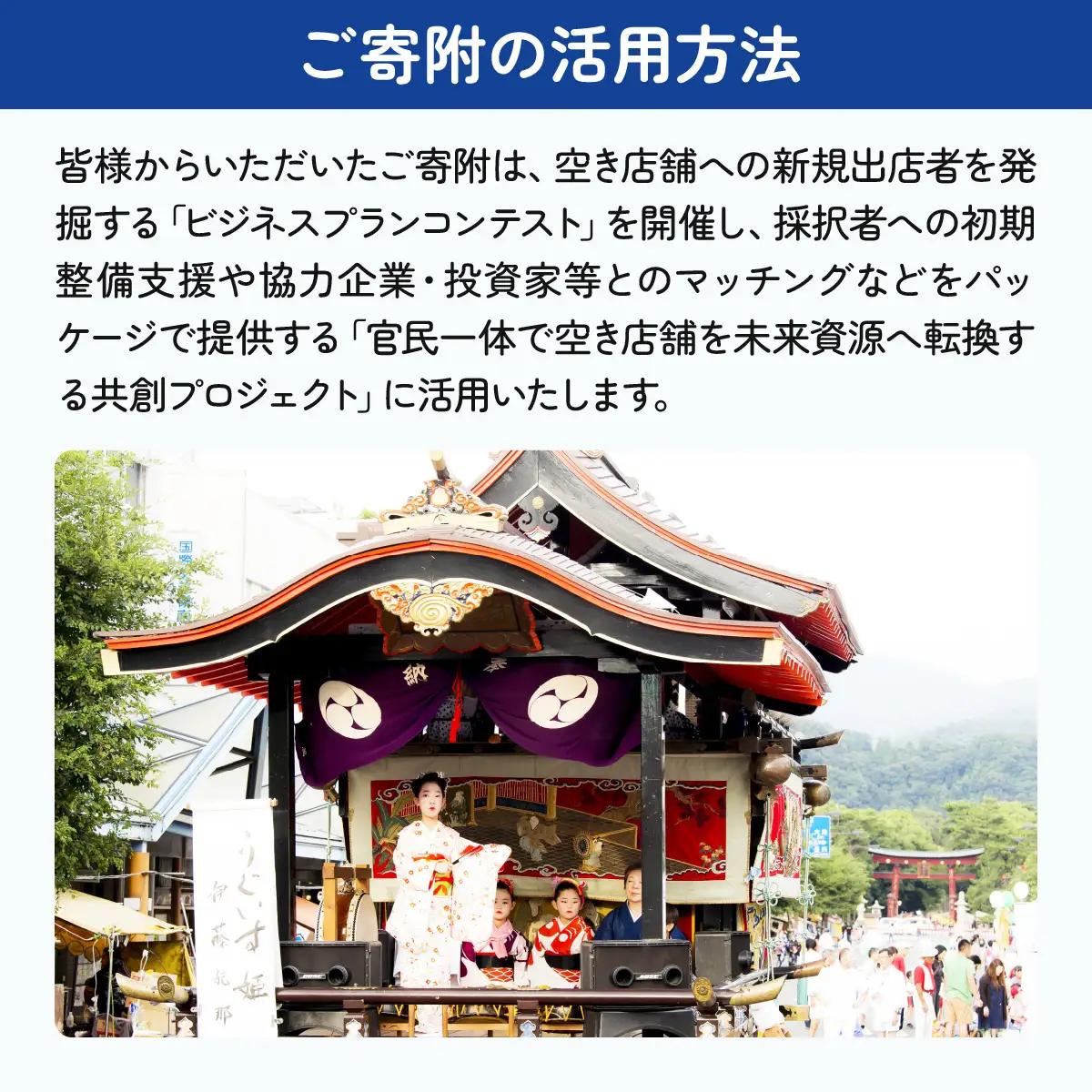 [996-a008] 【返礼品なし】敦賀市団体等活動支援交付金 神楽町１丁目商店街振興組合 1口 1000円