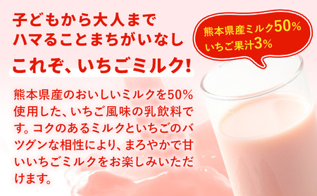常温保存可能 いちご 【1回】250ml×24本 合同会社たべたせいか《30日以内に出荷予定(土日祝除く)》 いちごミルク いちご果汁 苺 イチゴ 牛乳 乳飲料 ジュース ドリンク 熊本県産 国産 九