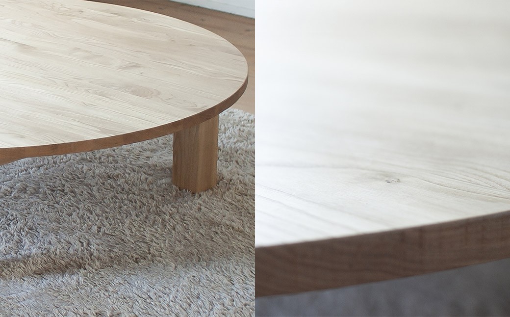 くりのちゃぶ台 （直径140cm・国産栗材・オイル塗装）