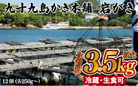 岩かき 【 殻付き 】 岩かき 3.5kg カキ 牡蠣 A174