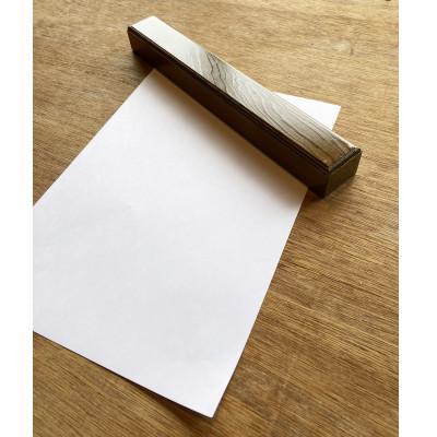 ふるさと納税 恵那市 組子職人が作る文鎮(神代杉)鉄芯入り1個