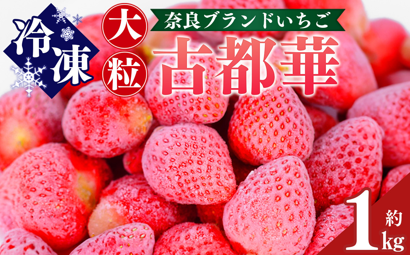 
平群の古都華 冷凍いちご ミックスサイズ 1kg | フルーツ 果物 くだもの いちご 苺 イチゴ 古都華 ことか 冷凍 アイス 製菓 材料 ミックス スムージー 奈良県 平群町 扇田農園
