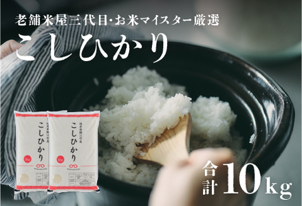 年内特別価格！【令和6年産新米！】こしひかり 10kg（5kg ×2袋） / コシヒカリ お米 精米 白米 小分け 便利 ごはん コメ ブランド米 人気 品種