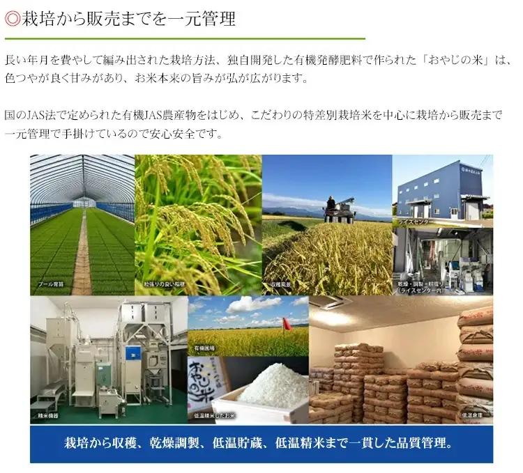 【令和7年産】おやじの米 JAS有機栽培米 つや姫 白米 5kg　山形県鶴岡産　鈴木農産企画