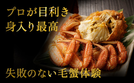 【ボイル済み急速冷凍】身がパンパンに詰まった稚内産毛ガニ約800g(超大サイズ)×1尾【配送不可地域：離島】【1511903】