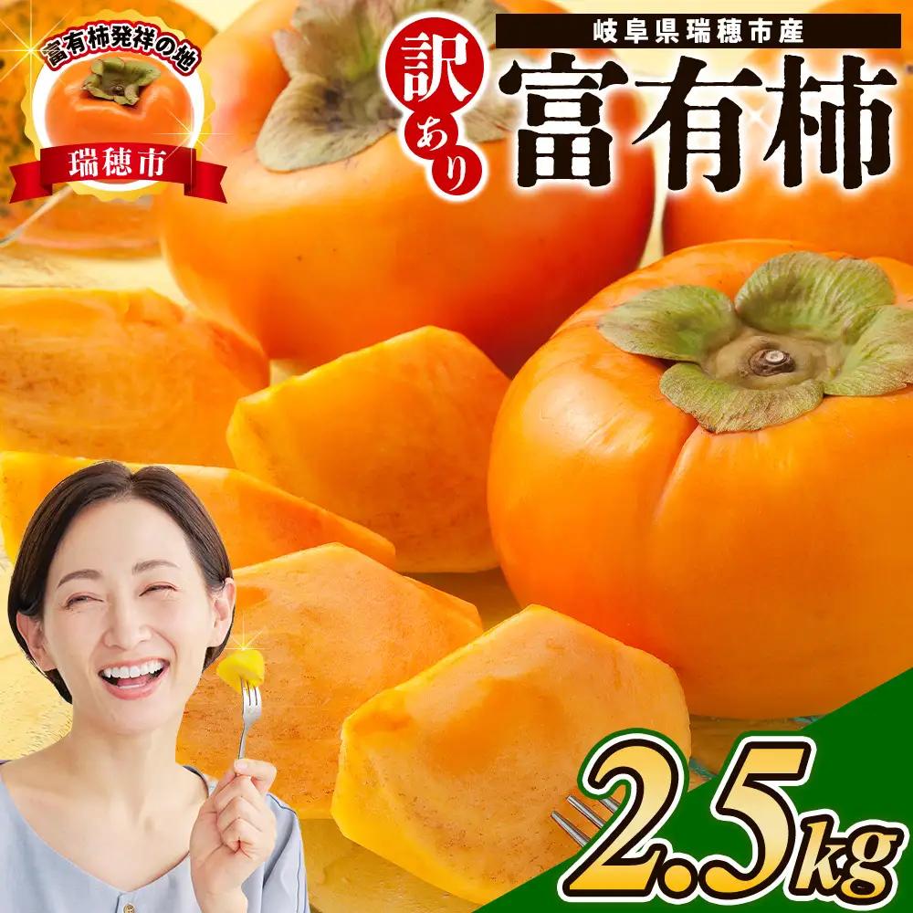 【先行予約】岐阜県瑞穂市産 訳あり富有柿 2.5kg | 柿 富有柿 ※2026年11月～発送