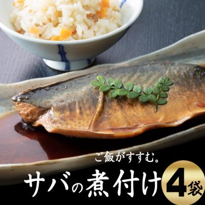 ふるさと納税 室戸市 初音のサバの煮付け【半身×4枚】