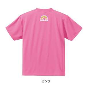 JTTA公認　卓球ユニフォーム【男女兼用(ドライ):150サイズ】ネバーバックダウンB　ピンク【1657989】