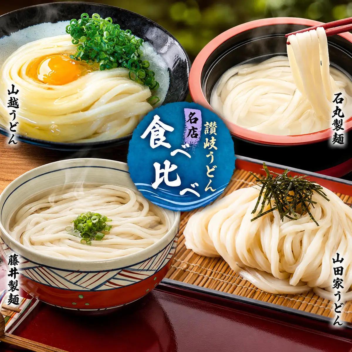 うどん食べ比べセット さぬきうどん 讃岐 小豆島 うどん食べ比べセット