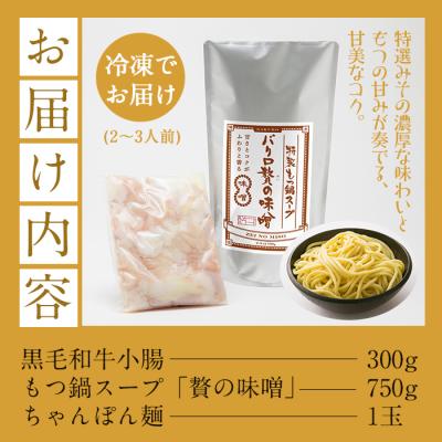 ふるさと納税 いちき串木野市 鹿児島県産!黒毛和牛＜味噌＞もつ鍋セット(2〜3人前) |  | 02