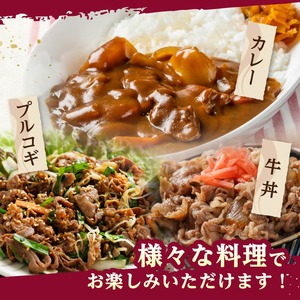 【便利な小分け】宮崎牛　小間切れ　計1kg（200ｇ×5P） 【 宮崎牛 牛肉 牛 肉 こま切れ 個包装 送料無料 】