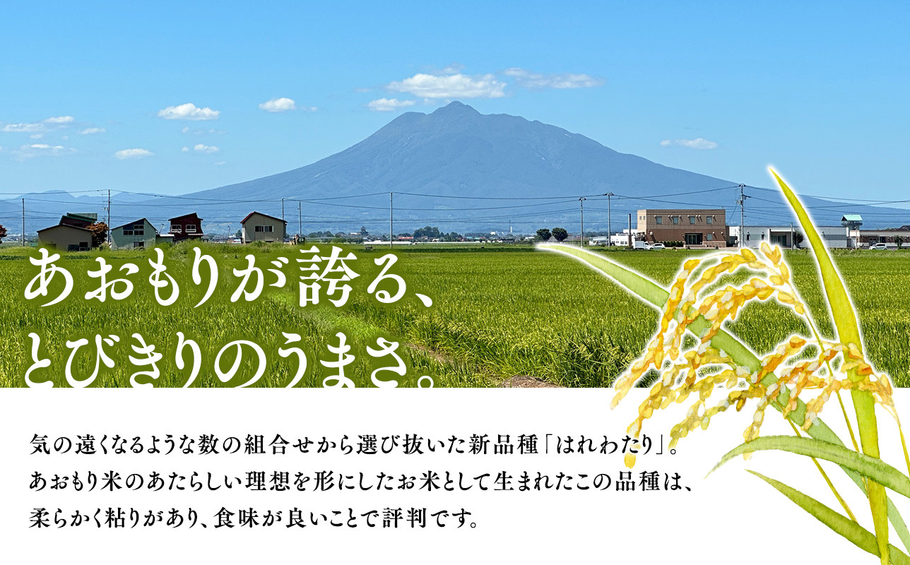 ≪令和8年産 先行予約≫12月中旬よりお届け! 　特別栽培米 はれわたり白米20kg【青森県 平川市】